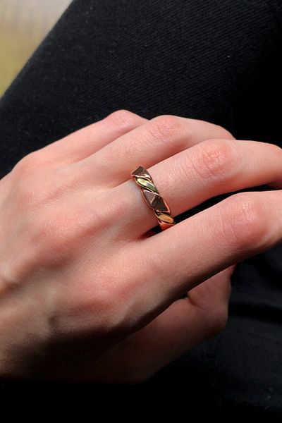 Miray hediyelik Copper Color Pure Ring Wedding Ring