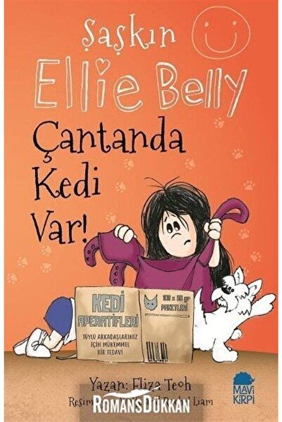 Mavi Kirpi Şaşkın Ellie Belly Çantanda Kedi Var