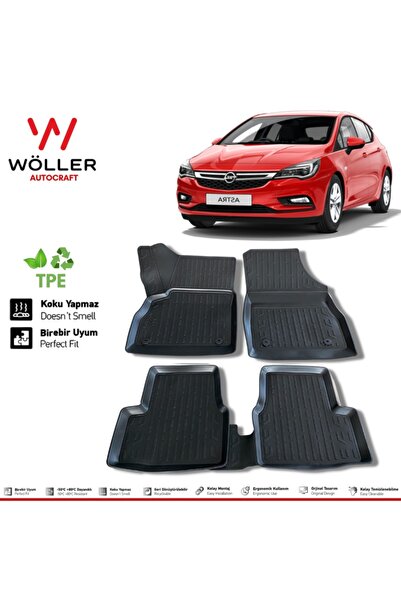 wöller Opel Astra K Paspas 2015 2021 Arası 3d Havuzlu Paspas
