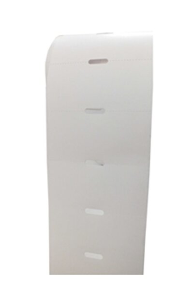 DEHABARKOD 38x80 Termal Karton Raf Etiketi 10 Adet Rulo Ortadan Delikli (500l...