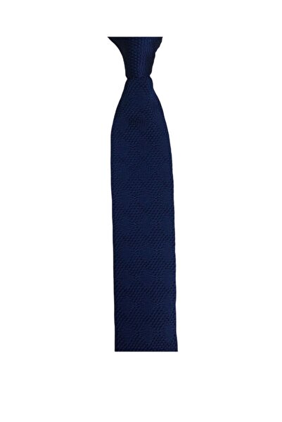 Yage Lacivert Örgü Kravat