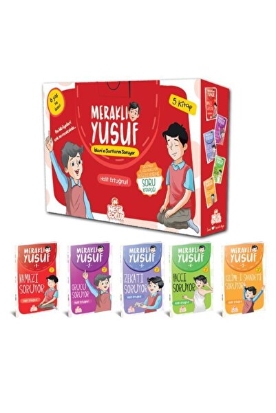 Nesil Çocuk Yayınları شروط يوسف الإسلام الفضولي 5 كتب + 1 مجموعة كتيبات الأسئ...