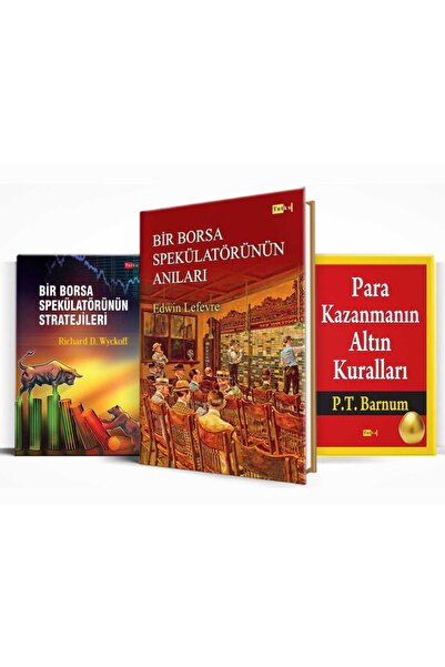 Tutku Yayınevi Borsa - Yatırımcı Seti - 3 Kitap -bir Borsa Spekülatörünün Anıları,yatırım,finans,para,borsa