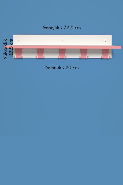 First Mobilya - Biricik - Portmanto - Askılık - Çok Amaçlı - Hediyelik - Beyaz - Pembe