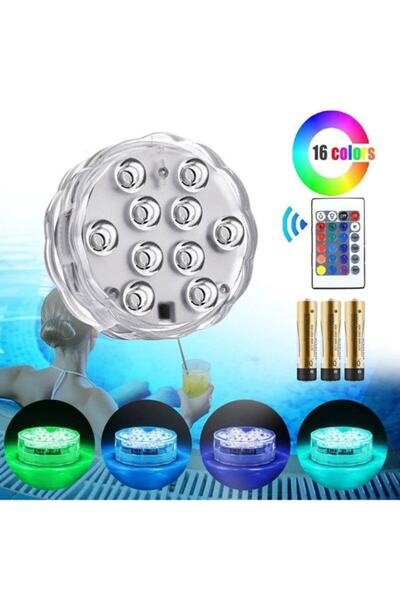 gaman Su Geçirmez Akvaryum Su Üstü Kumandalı Dekoratif Led Aydınlatma Rgb Kum...