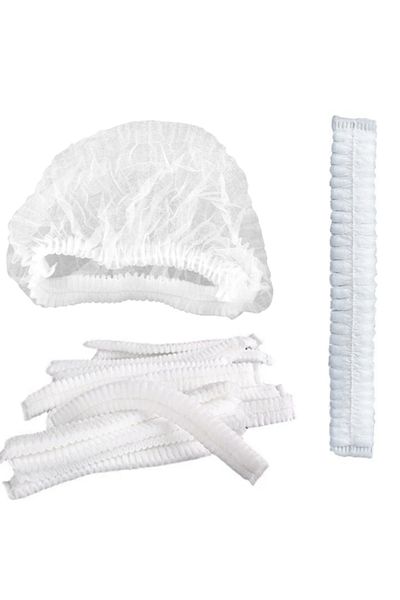 Soly White Accordion Bonnet - 43 Cm, Single Rubber, Box of 50