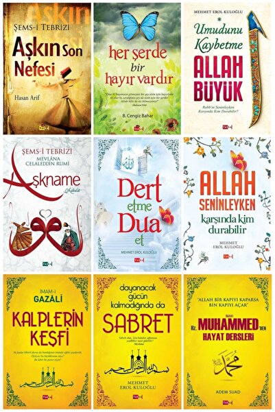 Tutku Yayınevi Tasavvuf Seti - 9 Kitap -mevlana,hz. Muhammed,kalplerin Keşfi,...