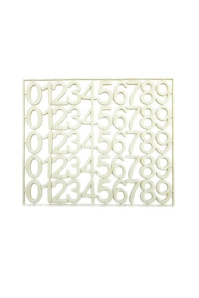 E Elmas Felt Number - Number 3cm - Cream