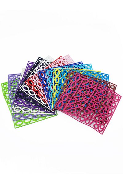 E Elmas Felt Number - Number 3cm - Cream