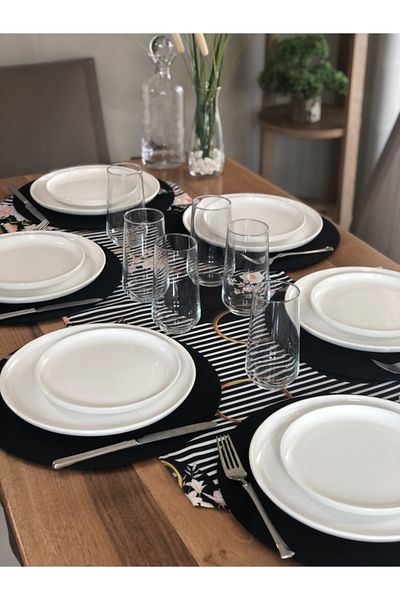 desen izmir American Service, Σετ φορτιστή 6 τεμαχίων και Runner Elegance