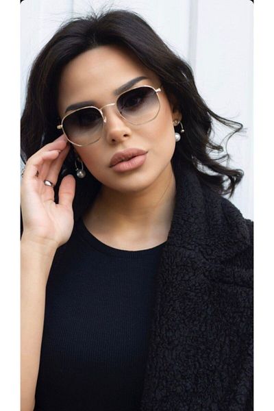 BOUTIQUE MARYJANE Unisex Hexagonal Sunglasses