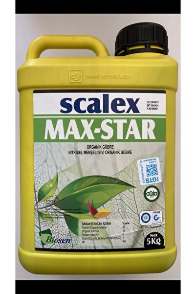 Biosen Tarım Scalex Max-star Sıvı Organik Gübre 5lt