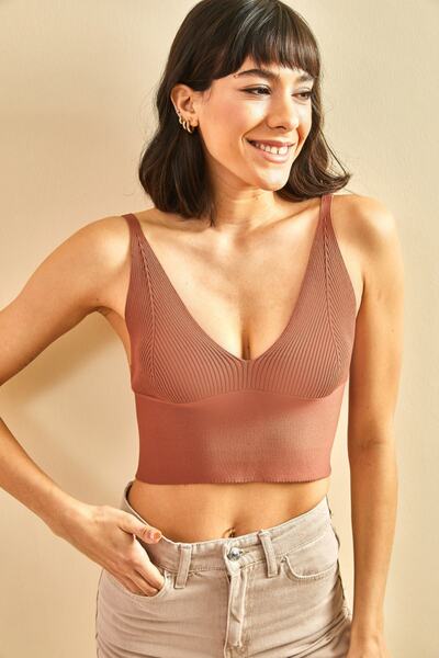 Bianco Lucci Γυναικεία Strappy Crop Μπλούζα