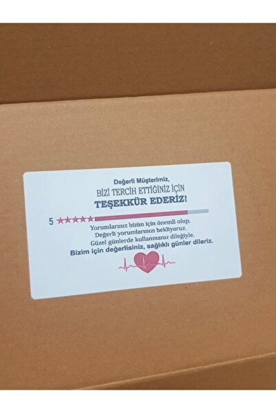 ButikSosyetik شكرًا لك على اختيارنا ملصق تغليف المنتج 10x5.7 سم 50 قطعة