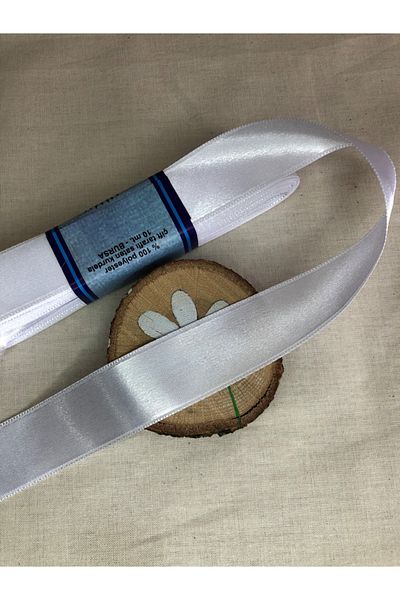 Kreatif Mağaza 10 Meters White Satin Ribbon (3 cm) – Ribbon