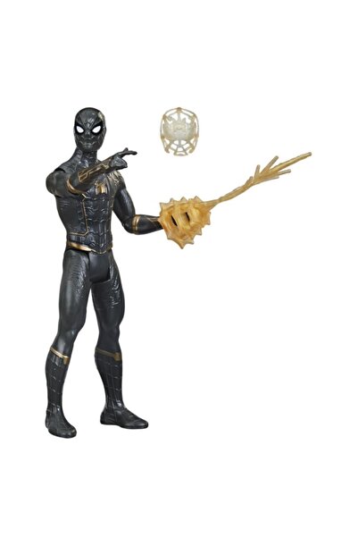 Marvel Hasbro Spider-man Mystery Web Gear Siyah-altın Zırhlı Spider-man Figür...