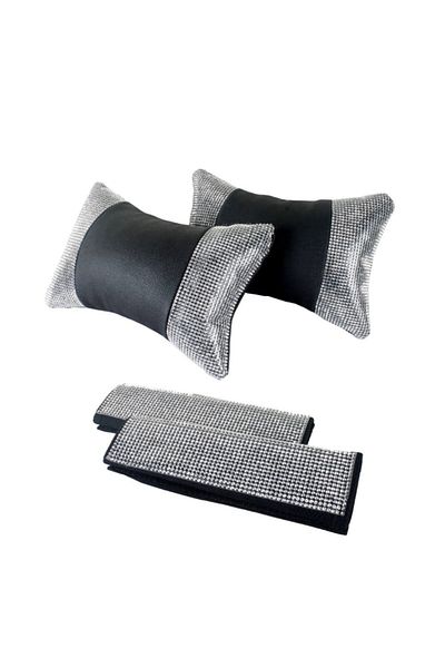 Fox Diamond Stone Neck Pillow and Seat Belt Pad