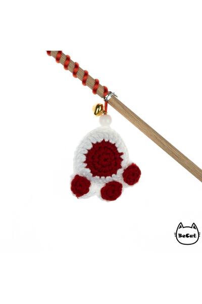 Be Cat Amiguri Paw Figured Bell Cat Fishing Rod-red