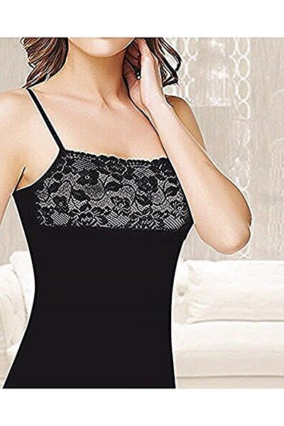 Tutku Women's Black Undershirt 3 Pieces 0147