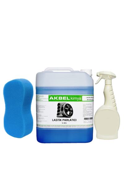 akbel Lastik Parlatıcı 5 kg Uygulama Spreyi Ve Sünger