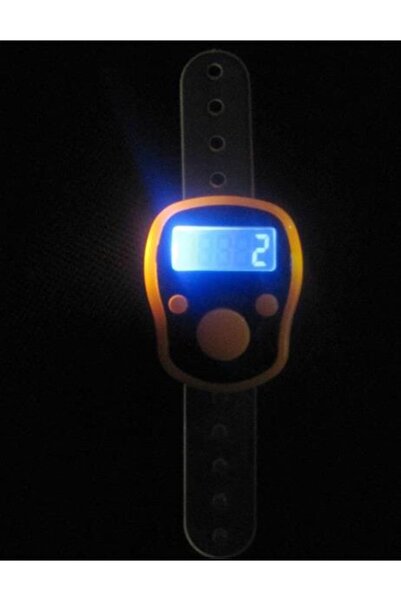 YFHOME 2 Adet Led Işıklı Parmak Yüzük Salavat Tesbihat Dua Sayacı Zikirmatik