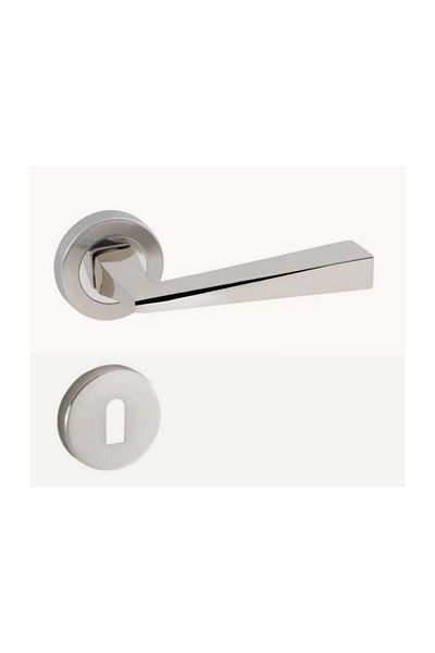 ARON Sofuoğlu Deniz Round Stainless Rosette Nickel Satin (ODA) Door Handle Aluminum / Steel
