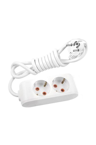 VİKO Group of 2 Sockets - Child Proof with 2 Meter Cable