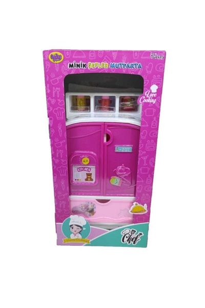 oydaş oyuncak Mini Kitchen Set with Refrigerator and Shelves