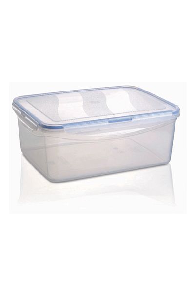 Melkan Home Locking Storage Container 5.5 Liter Leakproof Storage Container Locking Lid Storage Container Transparent