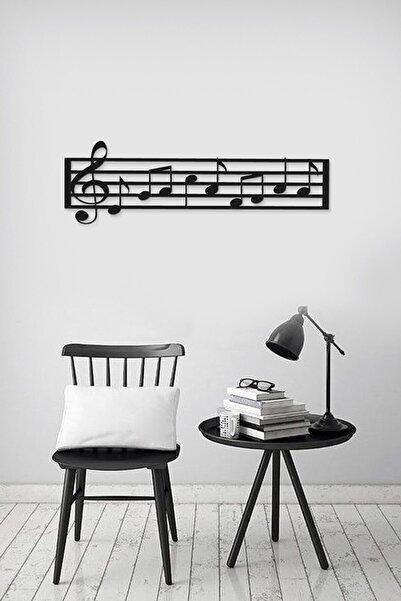 AHWALL Müzik Notaları Ahşap Duvar Dekor Tablo