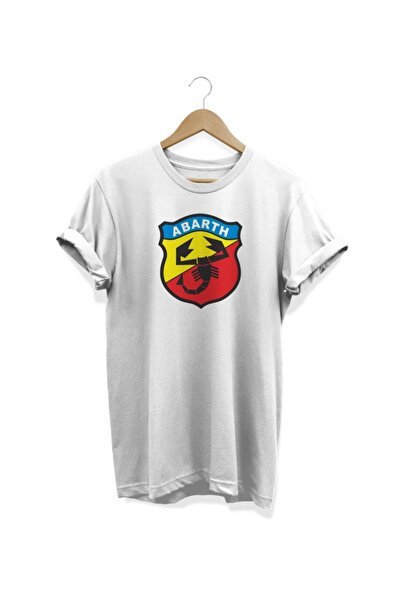 WİDİ Abarth Štampano Bela T-shirt