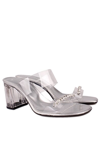 Fitbas 112154 771 Γυναικεία Ασημένια Βραδινά Παπούτσια Φόρεμα Μεγάλου & Μικρού Μεγέθους