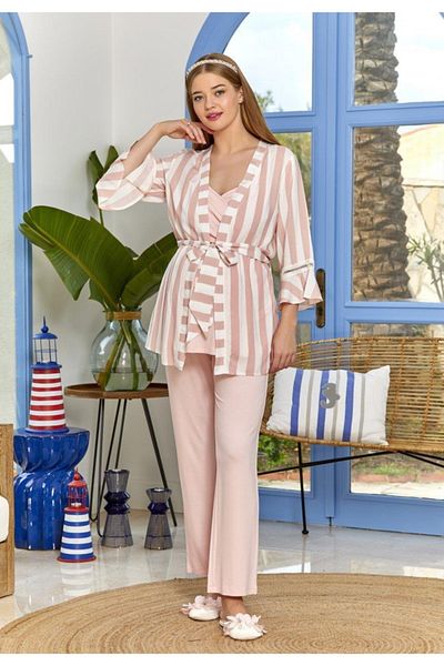 Aqua Women's Pajamas Set of 3 - 22548