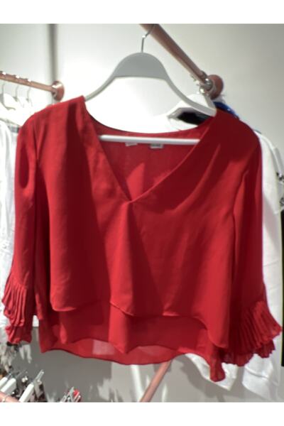 Alegrosa Boutique Kadın Kırmızı Bluz