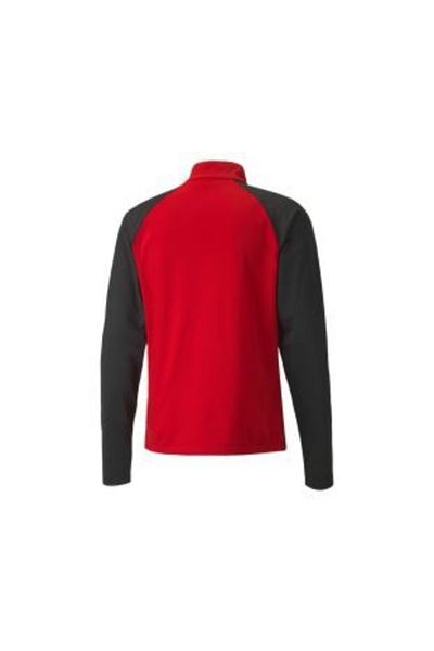 Puma Teamliga 1 4 Zip Top Men's Football Training Long Sleeve T-Shirt65723601 Red