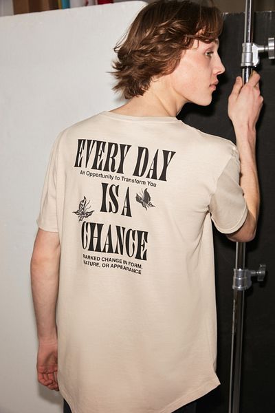 GRIMELANGE T-Shirt - Beige - Regular Fit