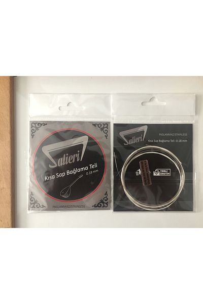Salieri Steel Stainless Short Shank Binding Wire 0.18mm