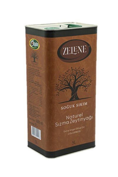 ÖZGÜN Zelene Soğuk Sıkım Naturel Sızma Zeytinyağı 5litre Teneke