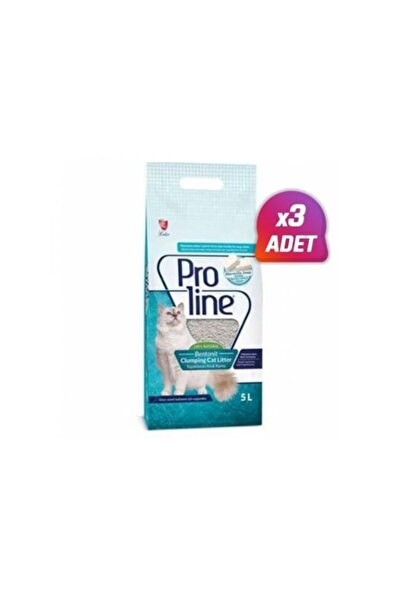 Proline 3 Adet - Proline Marsilya Sabunlu Topaklanan Bentonit Kedi Kumu 5 Lt