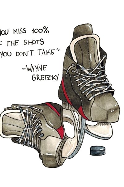 Universal Διακοσμητική ξύλινη αφίσα για τραπέζι χόκεϊ