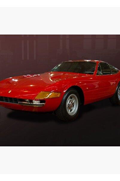 Universal Κόκκινη ξύλινη διακοσμητική αφίσα τέχνης Daytona