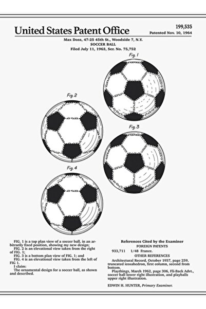 Universal Διακοσμητική ξύλινη αφίσα με σχέδιο μπάλας ποδοσφαίρου