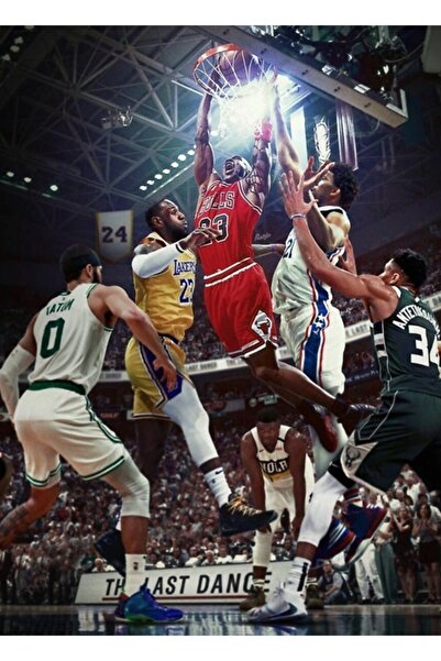 Universal Διακοσμητική ξύλινη αφίσα επιτραπέζια Dunk Michael