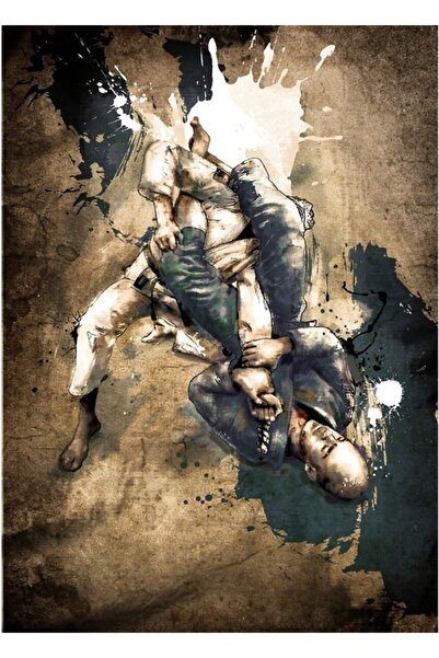 Universal Jiu Jitsu Arm Bar Ξύλινη Διακοσμητική Αφίσα Τραπεζιού