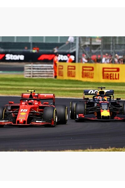 Universal Leclerc Vs Verstappen Grand Prix Angliei 2019 2 Postere din lemn de...