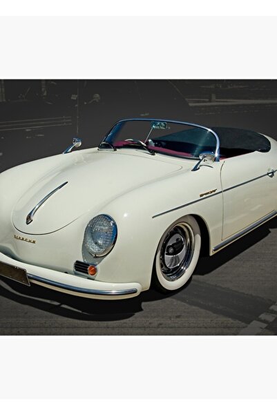 Universal Διακοσμητική Ξύλινη Αφίσα Τραπεζιού Porsche Speedster