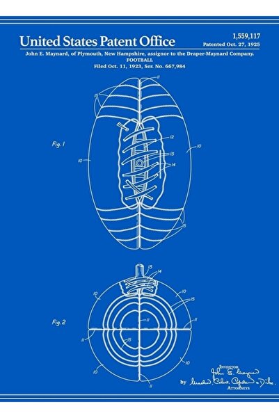 Universal Πατέντα Ποδοσφαίρου - Ozalit Ξύλινη Διακοσμητική Αφίσα Τραπεζιού