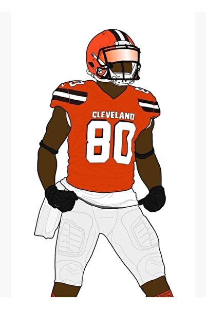 Universal Jarvis Landry Slika Drveni Poster Dekorativni