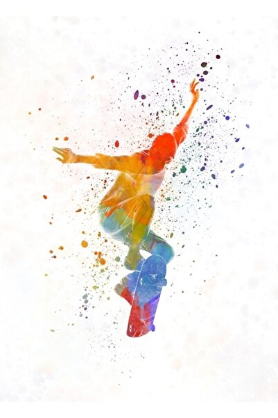 Universal Adam Kaykay 05 Ακουαρέλα Ξύλινη Αφίσα Διακοσμητική