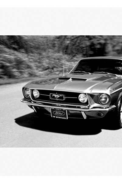 Universal 1967 Ford Mustang S/b Ξύλινη διακοσμητική αφίσα για το τραπέζι
